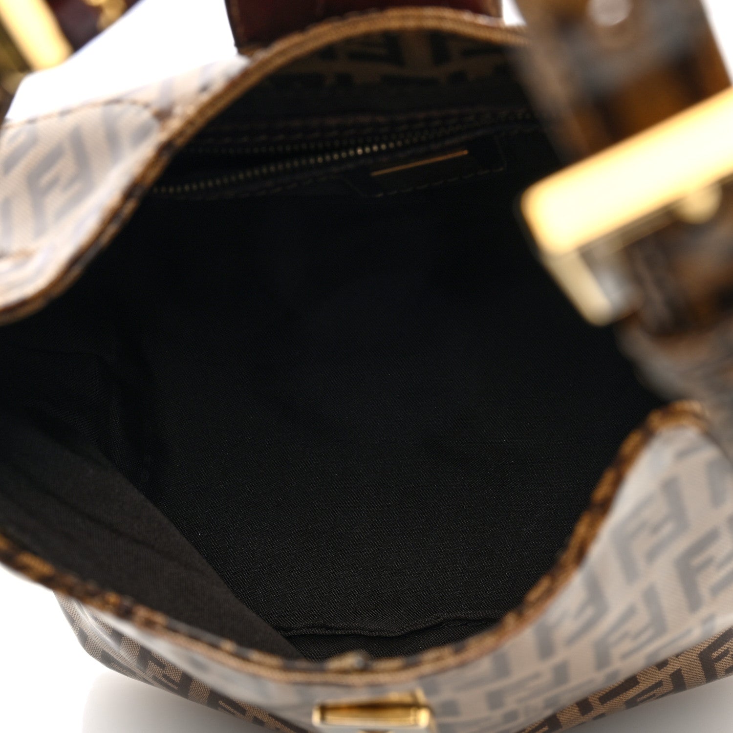 Fendi Vinyl Zucchino Hobo Tobacco 5 of 10