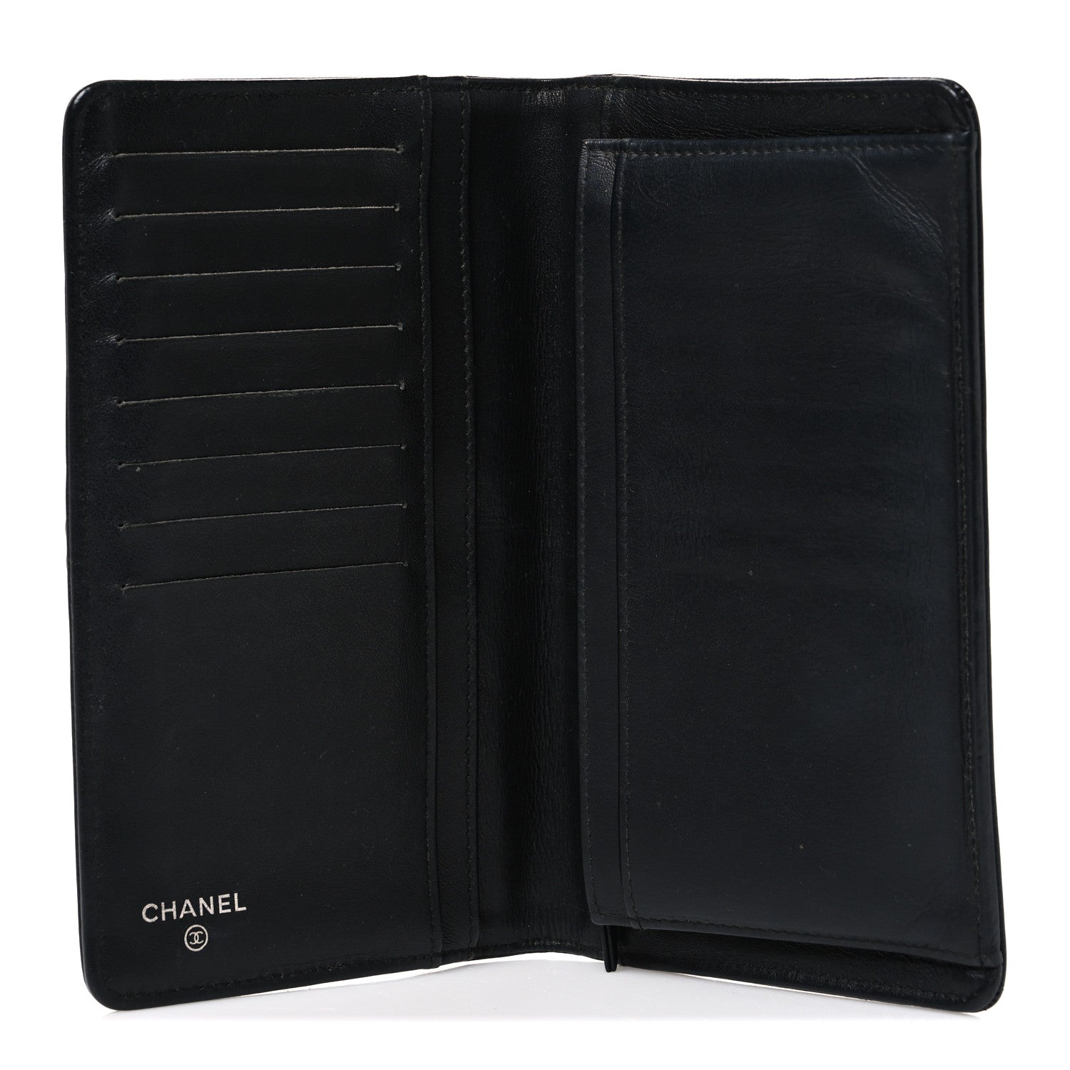 Chanel Caviar Quilted Boy Yen Wallet Black 5 of 8