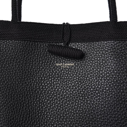 Saint Laurent Grained Calfskin Patti Tote Black 8 of 10