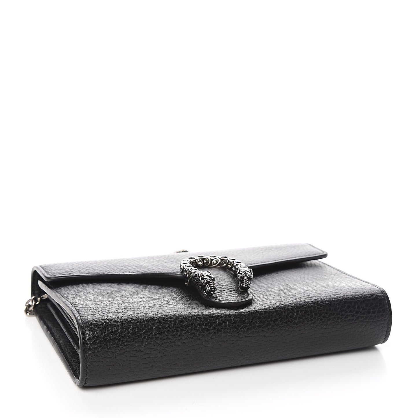 Calfskin Mini Dionysus Chain Wallet Black