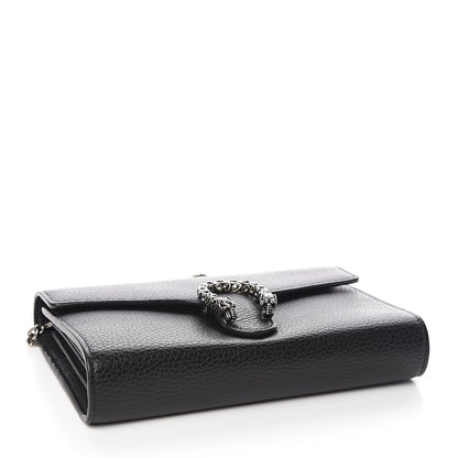 Gucci Calfskin Mini Dionysus Chain Wallet Black 4 of 11
