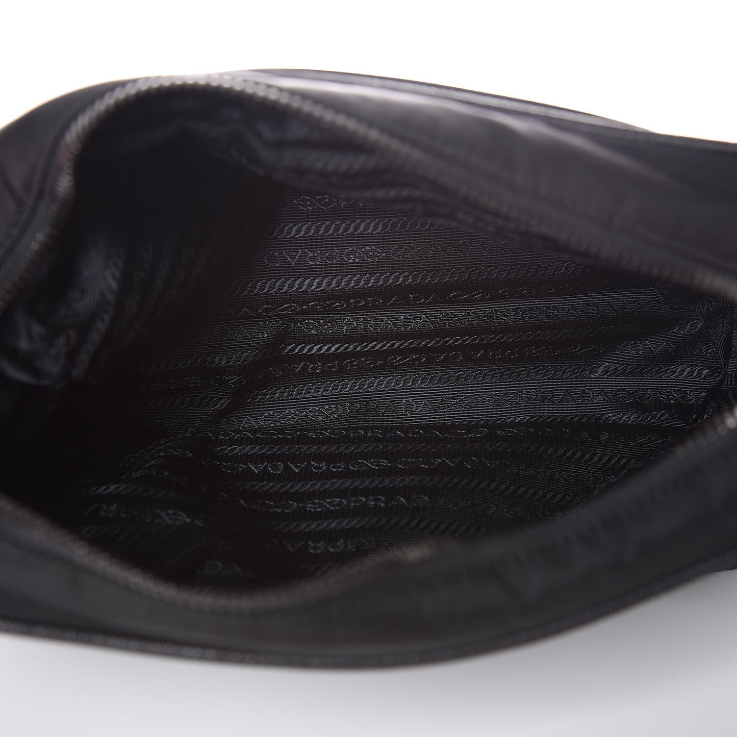 Tessuto Nylon Saffiano Shoulder Bag Black