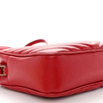 Saint Laurent Calfskin Matelasse Monogram Lou Camera Bag Red 8 of 10