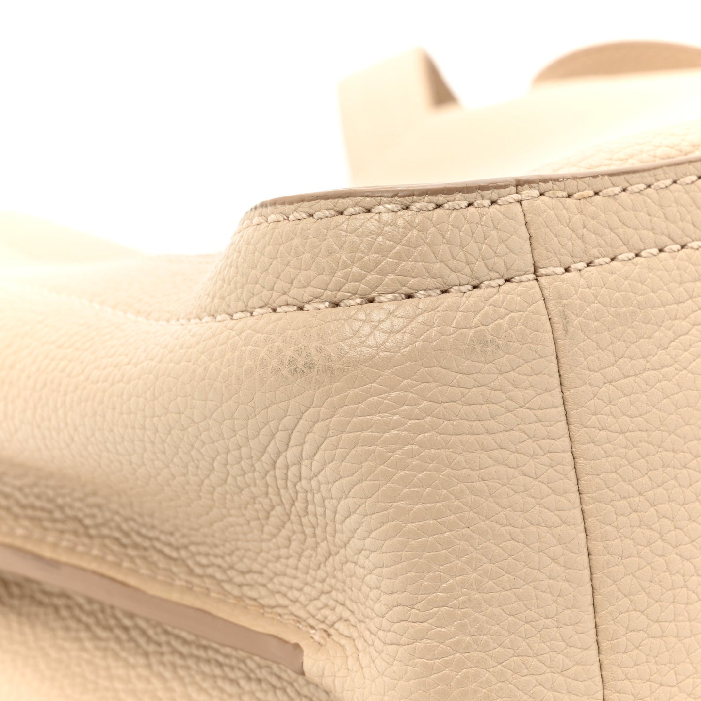 Grained Calfskin The Director Tote Beige