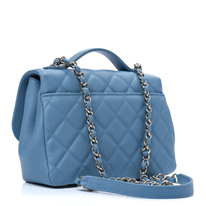 Chanel Caviar Quilted Medium Business Affinity Flap Blue 3 of 15