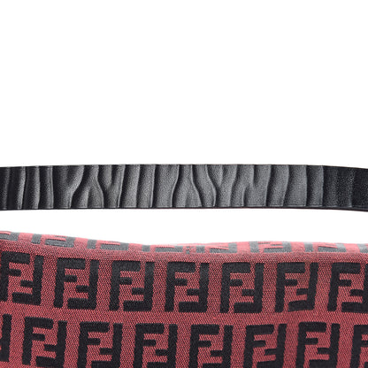 Fendi Zucchino Baguette Red Black 10 of 13