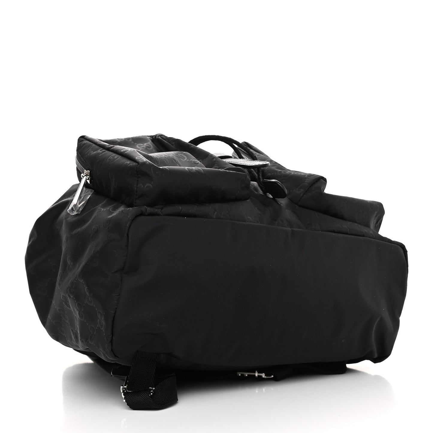 Nylon Monogram Medium Light Single Buckle Backpack Black