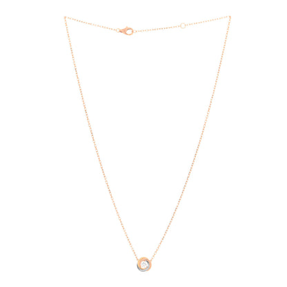 Cartier 18K Pink White Yellow Gold Diamond Trinity De Cartier Pendant Necklace 3 of 5