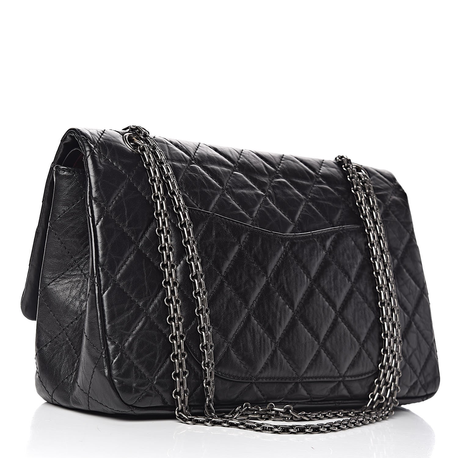 Chanel Aged Calfskin Quilted 2.55 Reissue 227 Flap Black 4 of 14