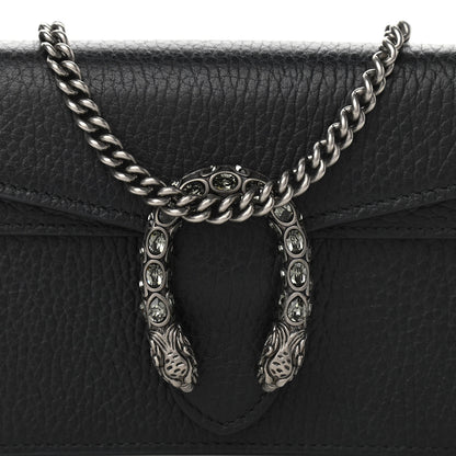 Gucci Calfskin Super Mini Dionysus Shoulder Bag Black 7 of 9