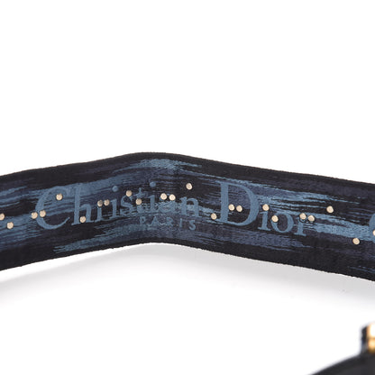 Christian Dior Canvas Embroidered Studded KaleiDiorscopic Adjustable Shoulder Strap Blue 5 of 5