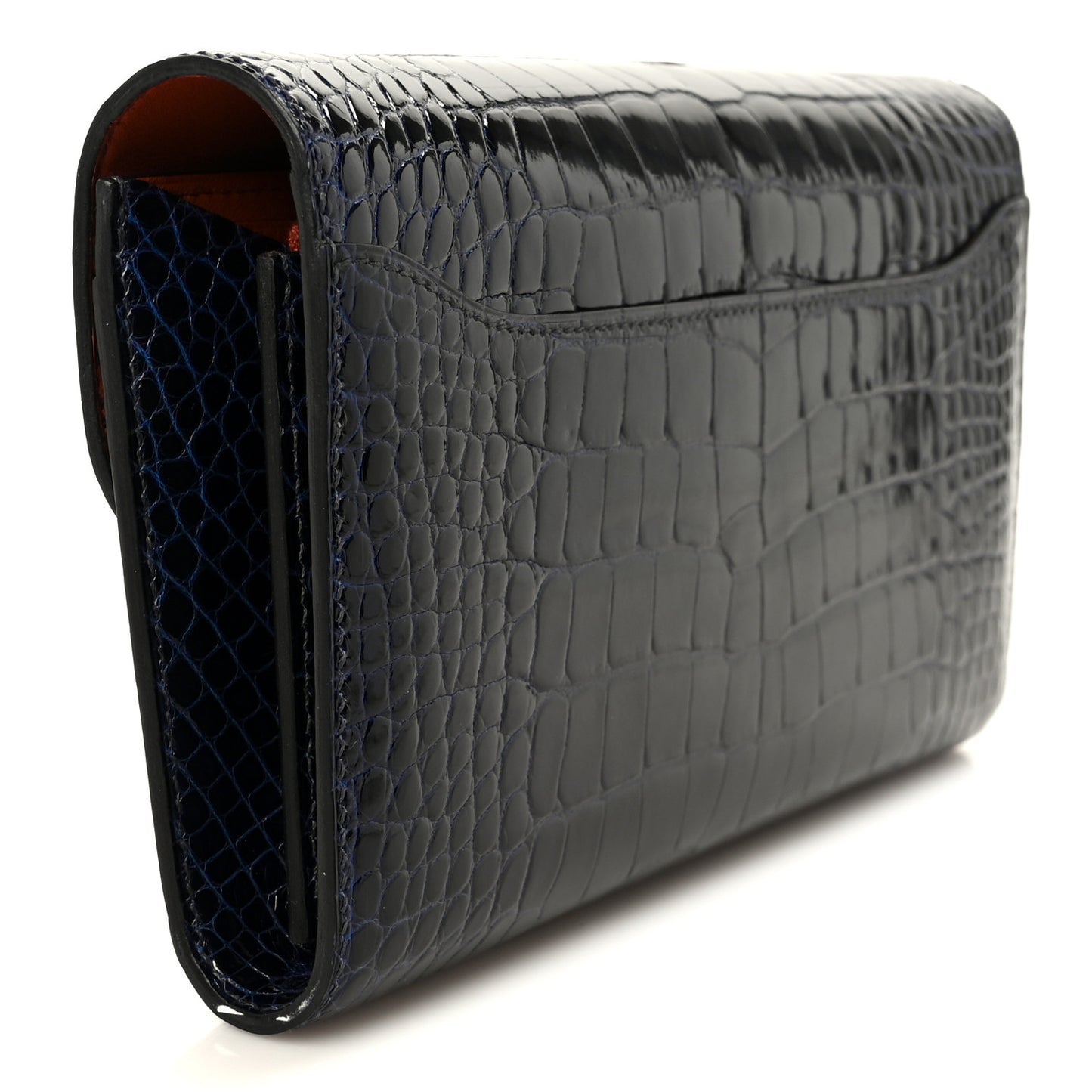 Shiny Alligator Constance Long Wallet