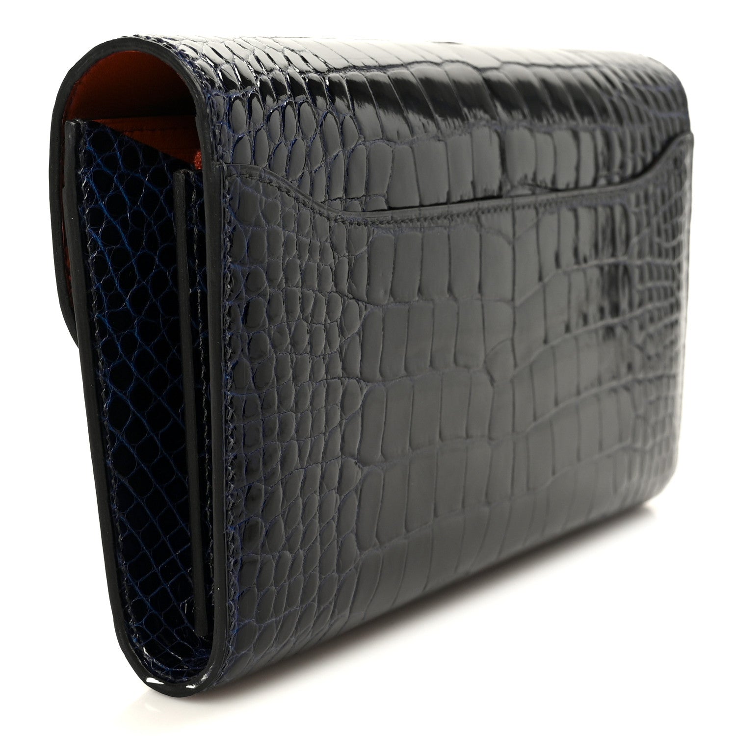 Hermes Shiny Alligator Constance Long Wallet 3 of 10