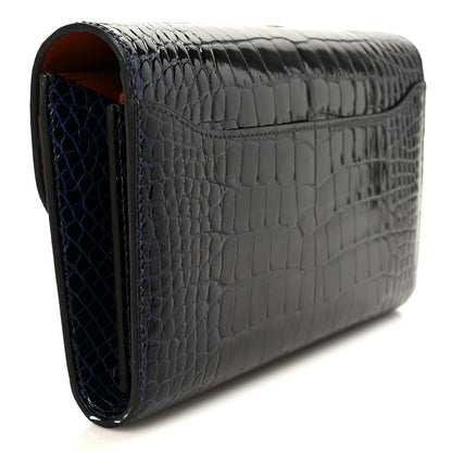 Hermes Shiny Alligator Constance Long Wallet 3 of 10