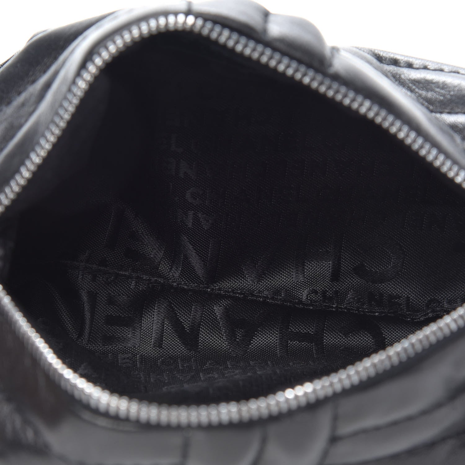 Chanel Lambskin Horizontal Quilt Pochette Black 5 of 10