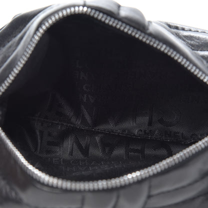 Chanel Lambskin Horizontal Quilt Pochette Black 5 of 10