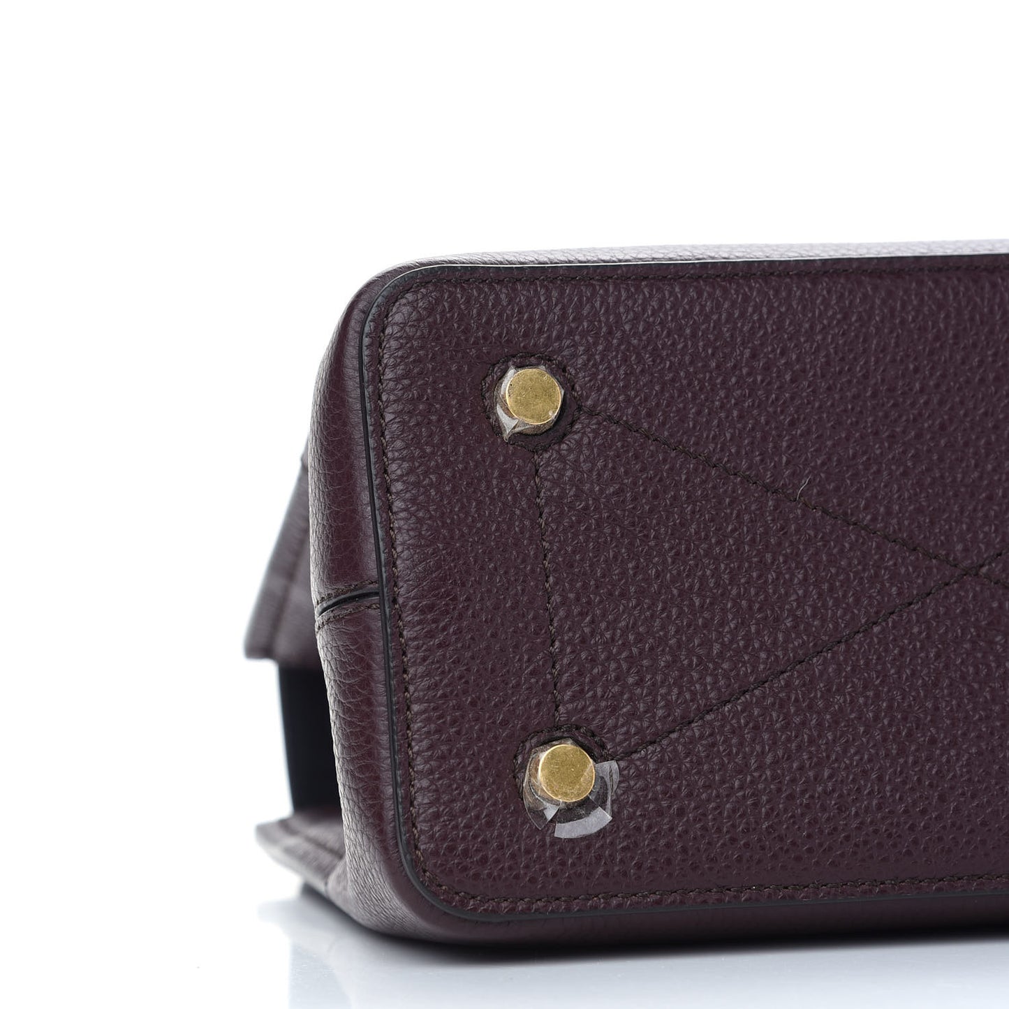 Small Classic Grain Calfskin Mini Seaton Oxblood