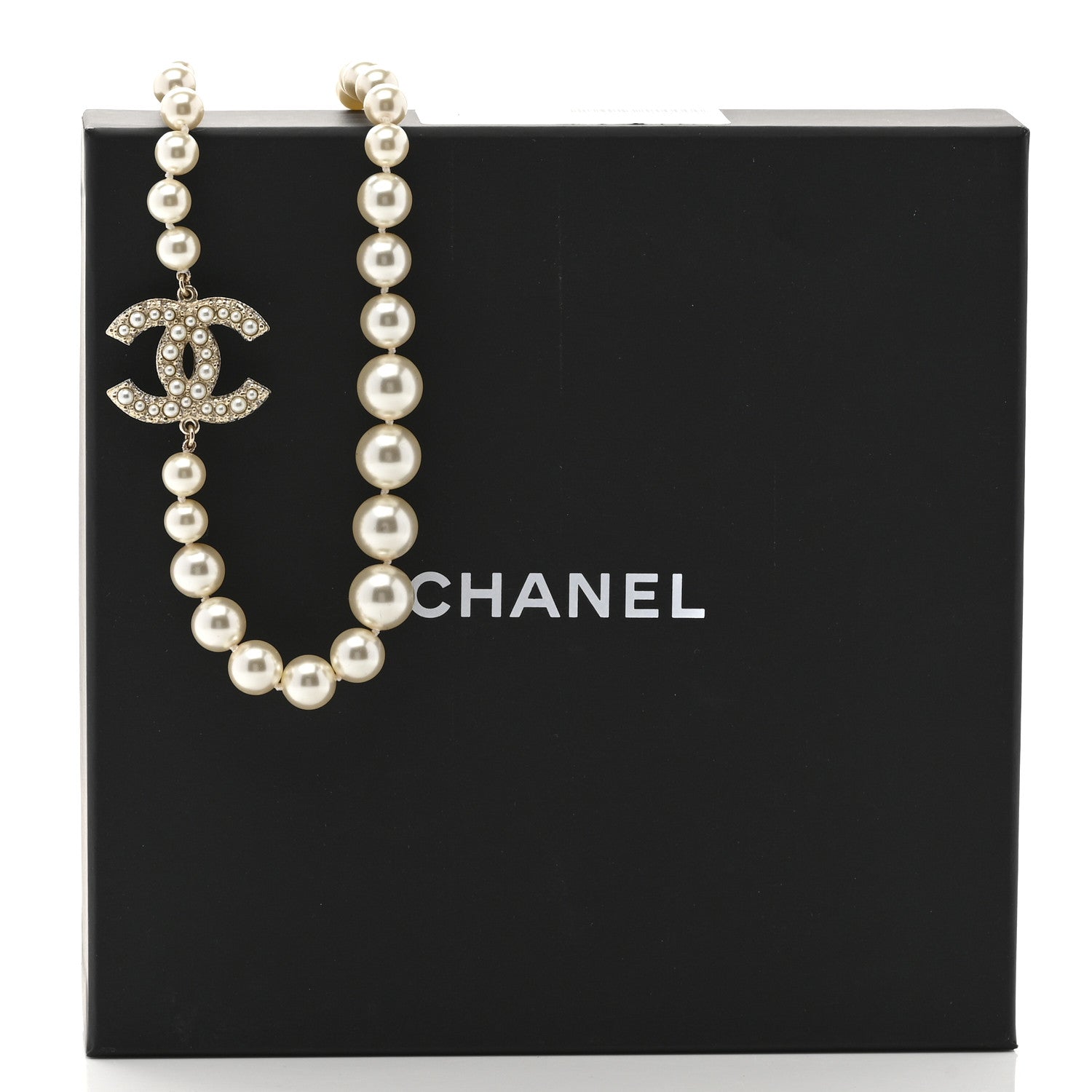 Chanel Pearl CC 100th Anniversary Necklace Light Gold 7 of 7