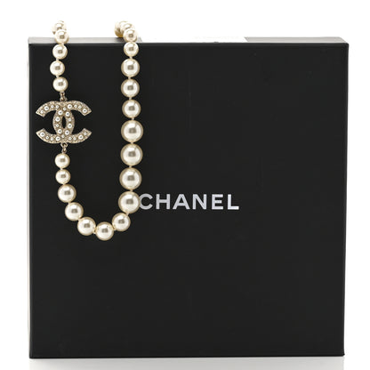 Chanel Pearl CC 100th Anniversary Necklace Light Gold 7 of 7