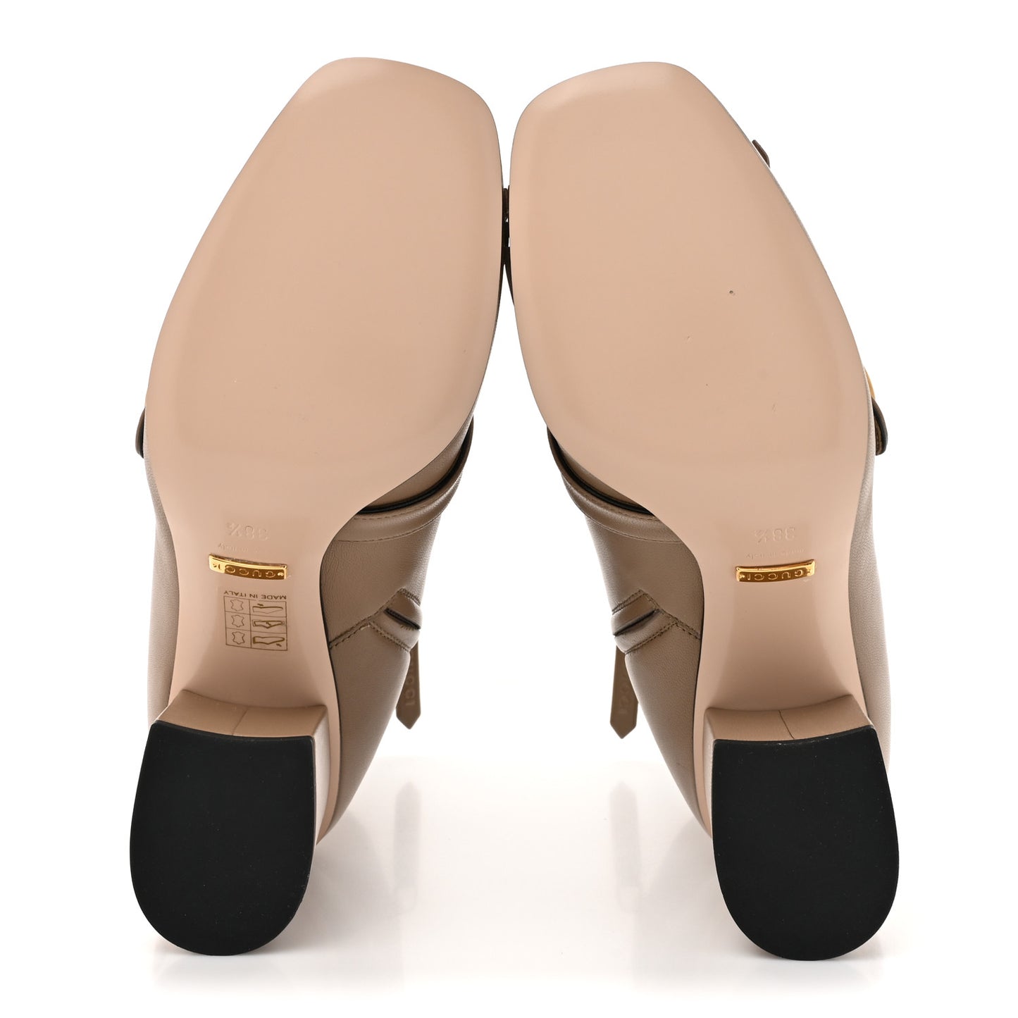 Malaga Kid GG Marmont Fringe 75mm Ankle Boots 38.5 Mud