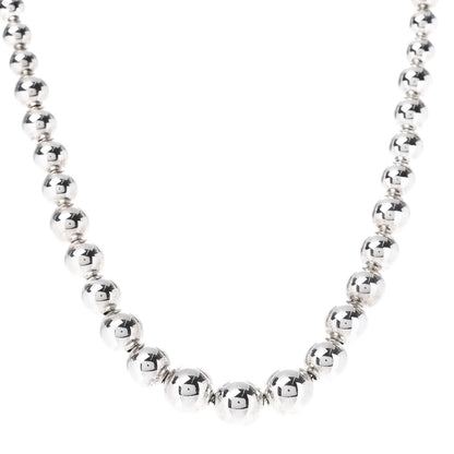 Tiffany Sterling Silver HardWear Graduated Ball Necklace 1 of 8