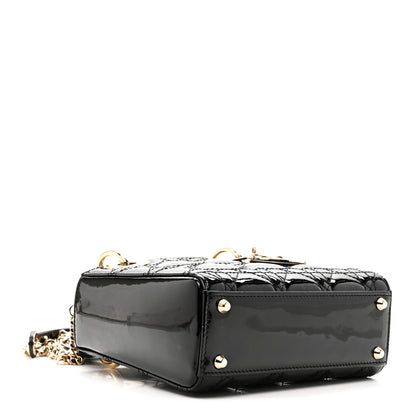 Christian Dior Patent Cannage Mini Lady Dior Black 4 of 10