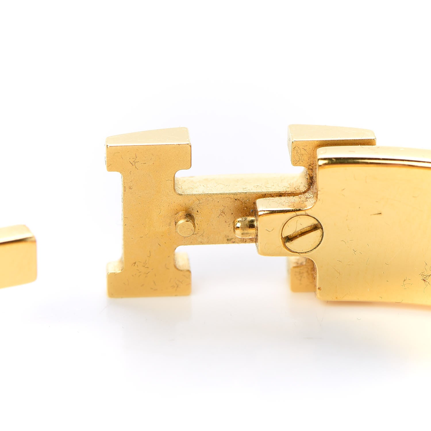 Hermes Enamel Narrow Clic Clac H Bracelet GM Jaune Madras 5 of 6
