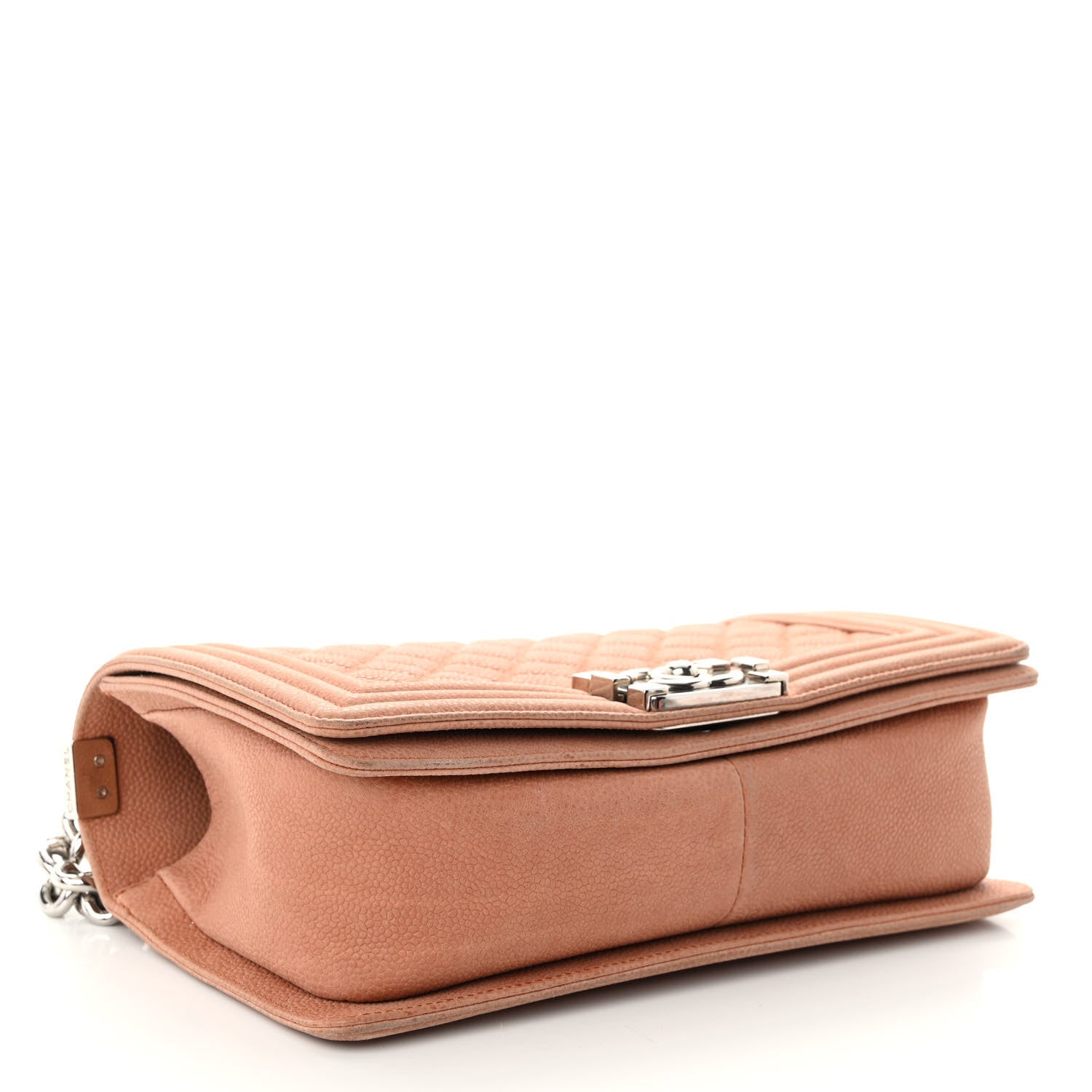 Chanel Iridescent Caviar Quilted Medium Boy Flap Beige 4 of 10