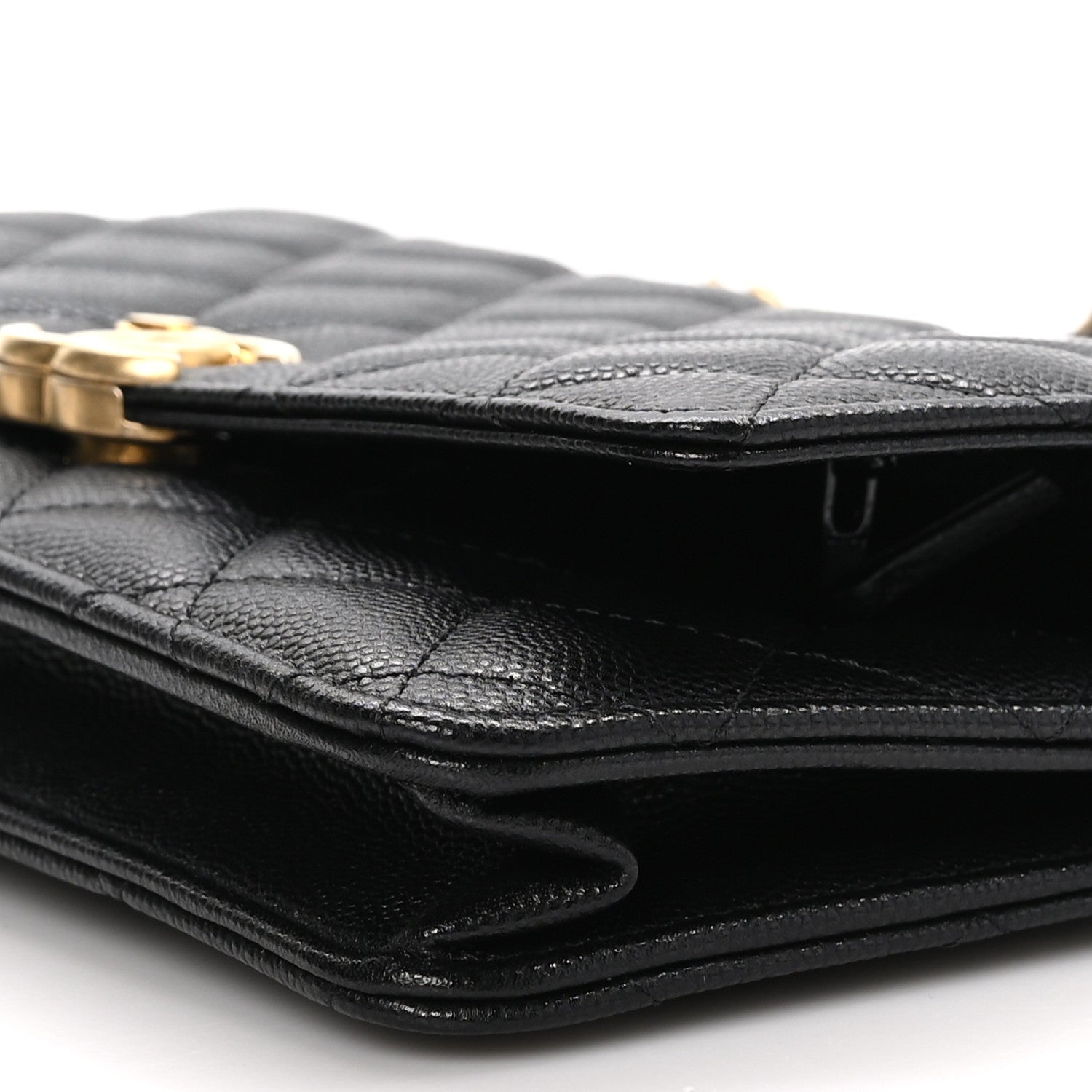 Chanel Caviar Quilted Bracelet On Chain Wallet On Chain WOC Black 10 of 11
