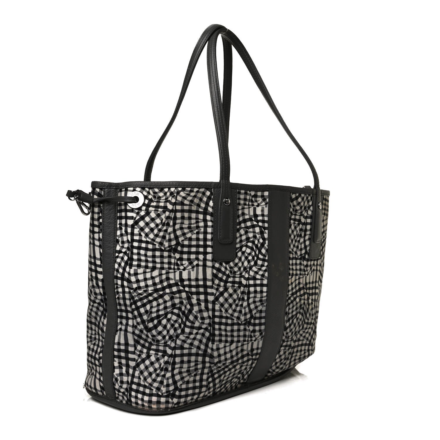 MCM Visetos Medium Liz Reversible Shopper Tote Phantom Grey 16 of 22