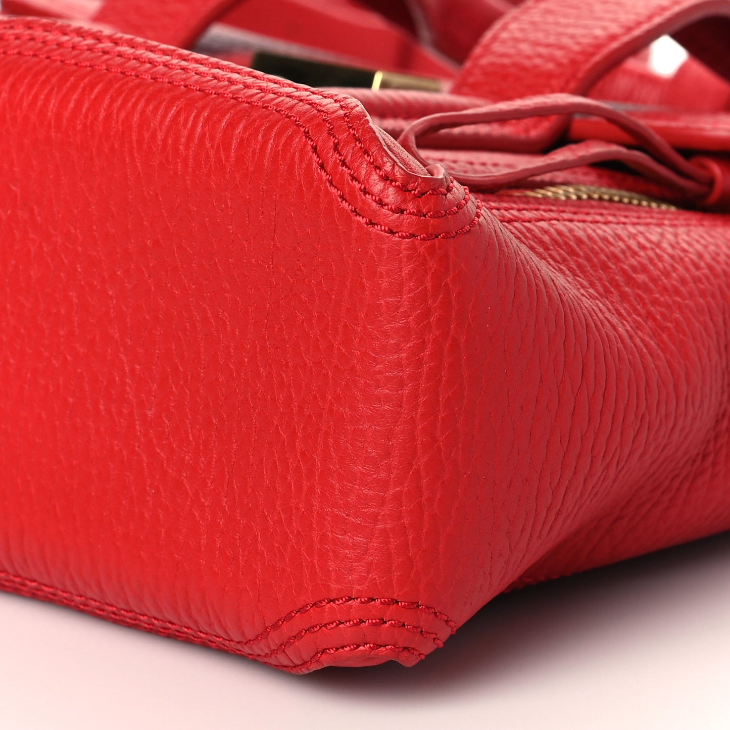 Textured Calfskin Mini Pashli Satchel Red