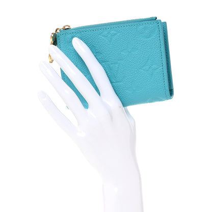 Louis Vuitton X TM Empreinte Monogram Lisa Wallet Kabira Blue 2 of 7