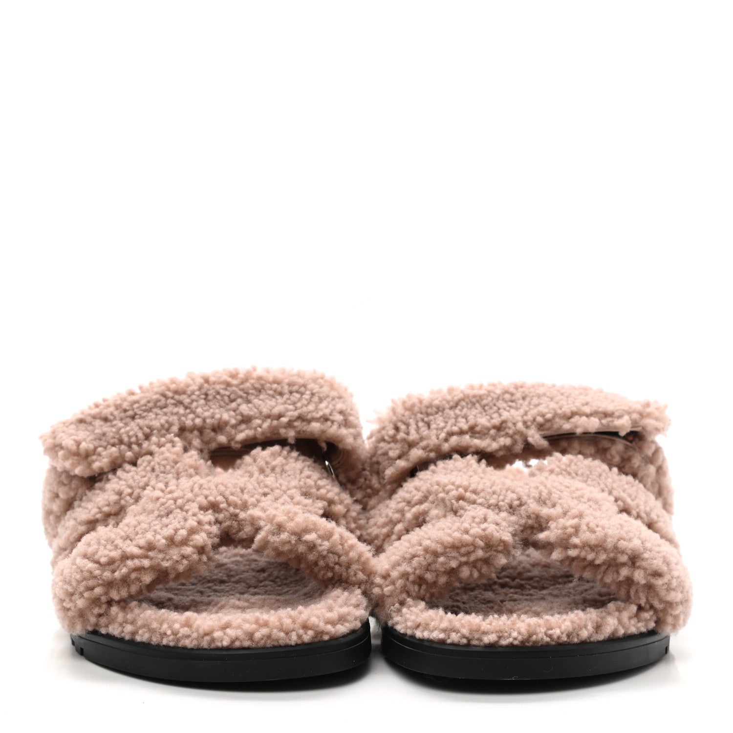 Hermes Woolskin Womens Chypre Sandals 36 Bois De Santal 2 of 8