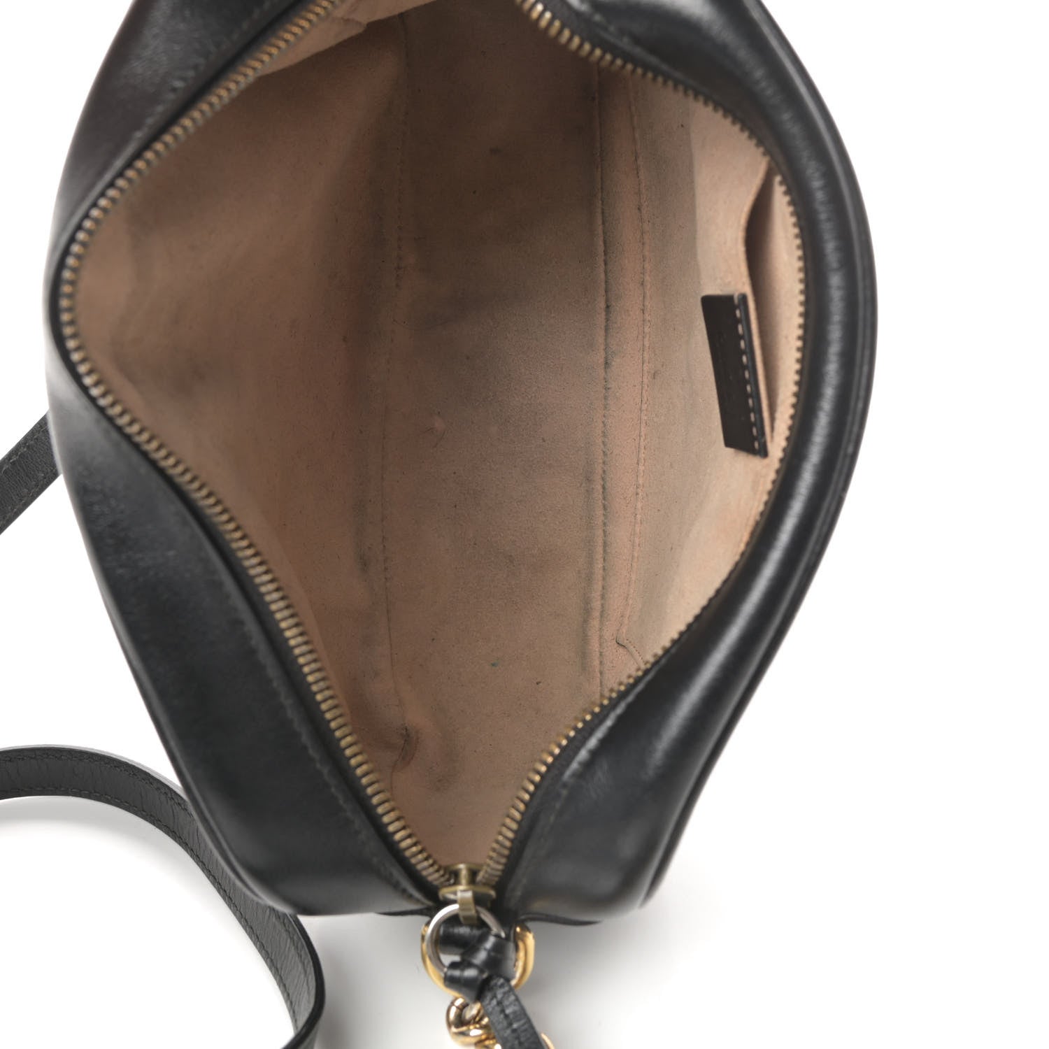 Gucci Calfskin Matelasse Small GG Marmont Chain Shoulder Bag Black 5 of 19