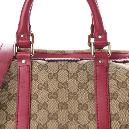 Gucci Monogram Medium Joy Boston Beige Peonia Flower 15 of 16