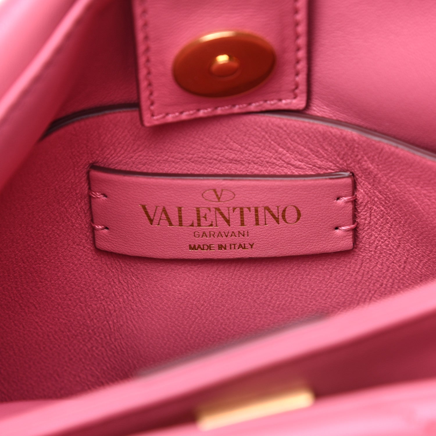 Valentino Garavani Nappa Small Roman Stud The Handle Bag Flamingo Pink 6 of 10