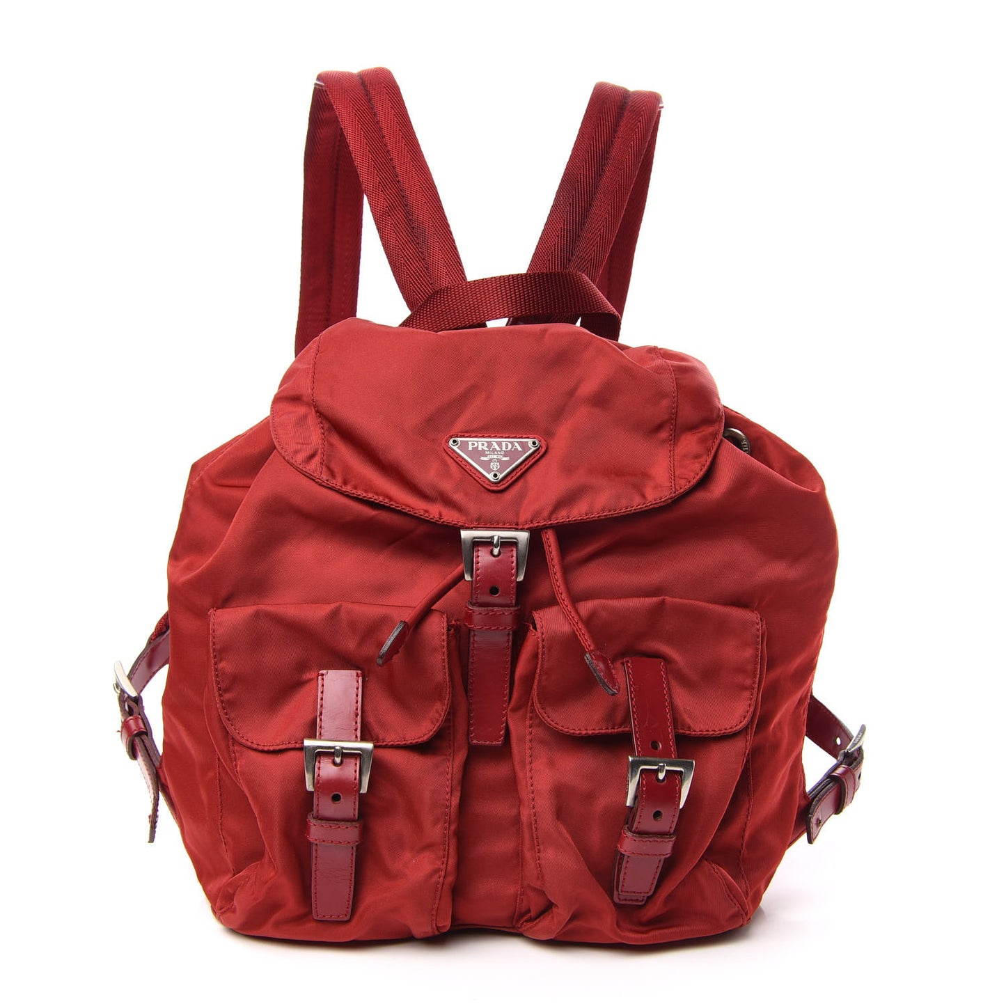 Nylon Vela Small Backpack Rosso