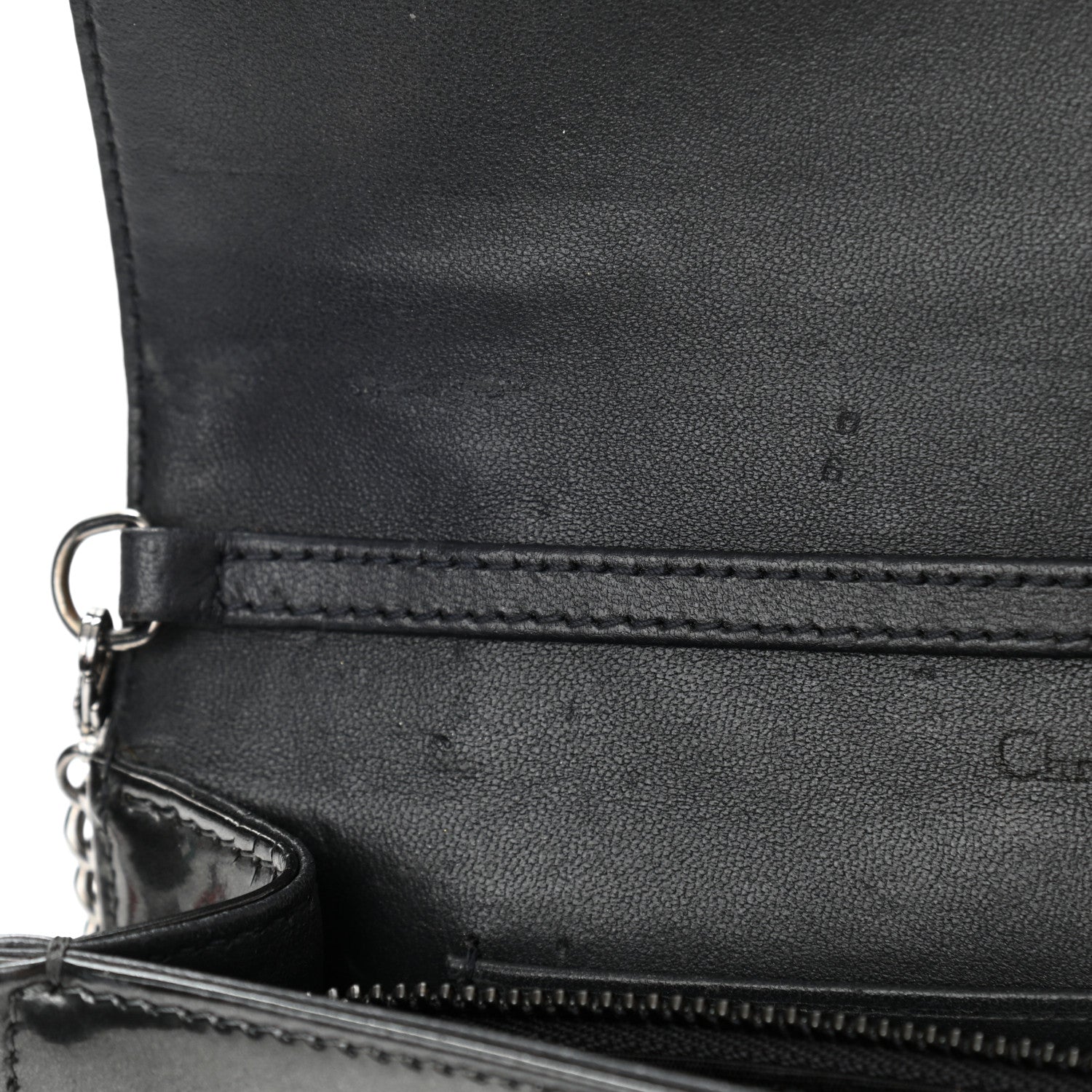 Christian Dior Metallic Patent Micro-Cannage Small Diorama Flap Bag Onyx Black 13 of 13