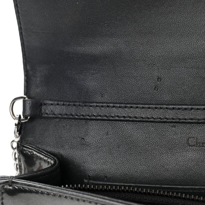 Christian Dior Metallic Patent Micro-Cannage Small Diorama Flap Bag Onyx Black 13 of 13