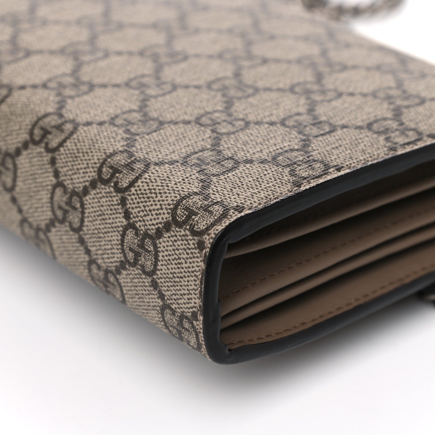 GG Supreme Monogram Dionysus Chain Wallet