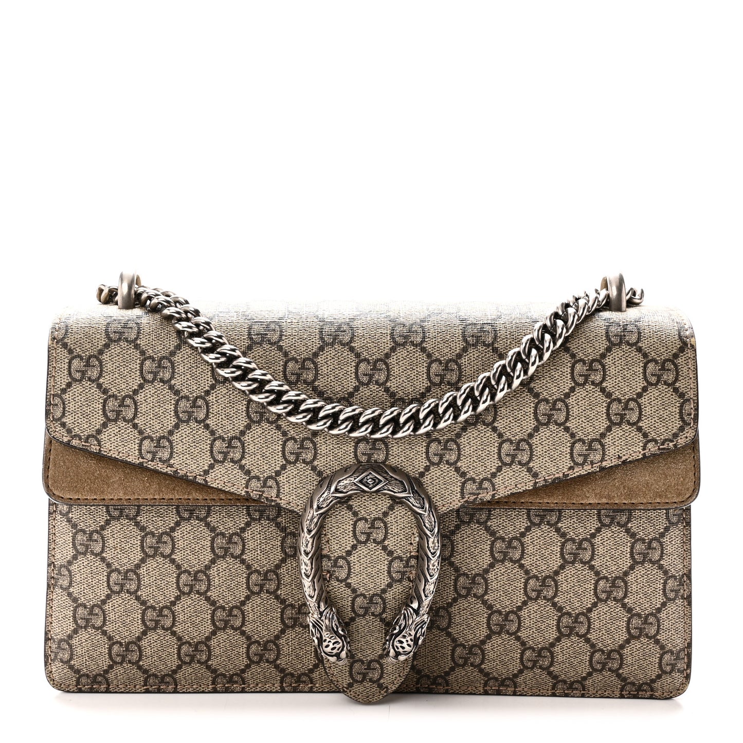 GG Supreme Monogram Small Dionysus Shoulder Bag Taupe