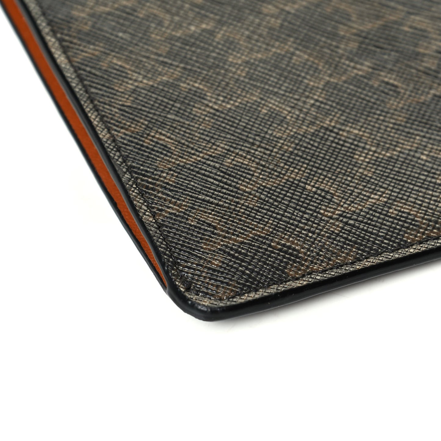 Triomphe Canvas Lambskin Phone Pouch With Flap Tan