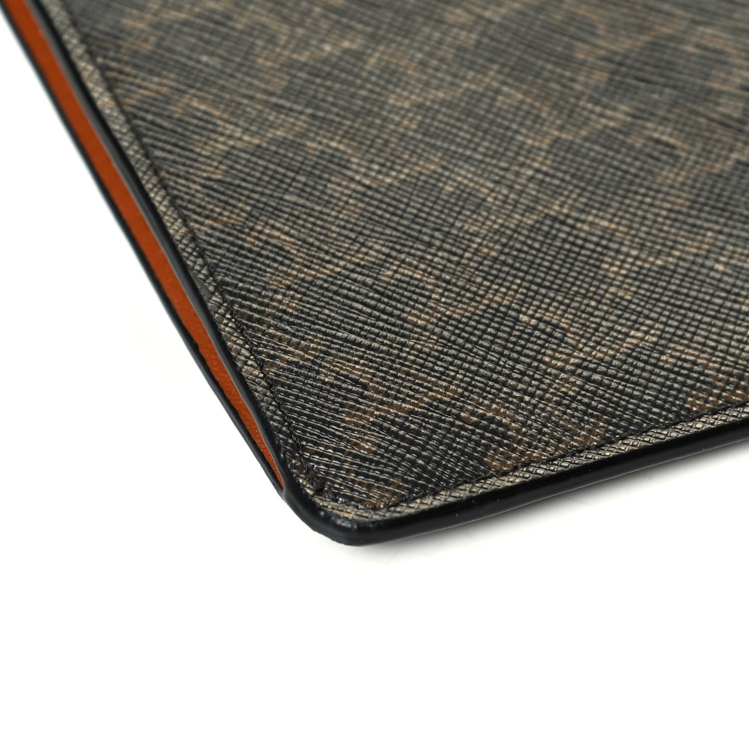 Celine Triomphe Canvas Lambskin Phone Pouch With Flap Tan 5 of 7