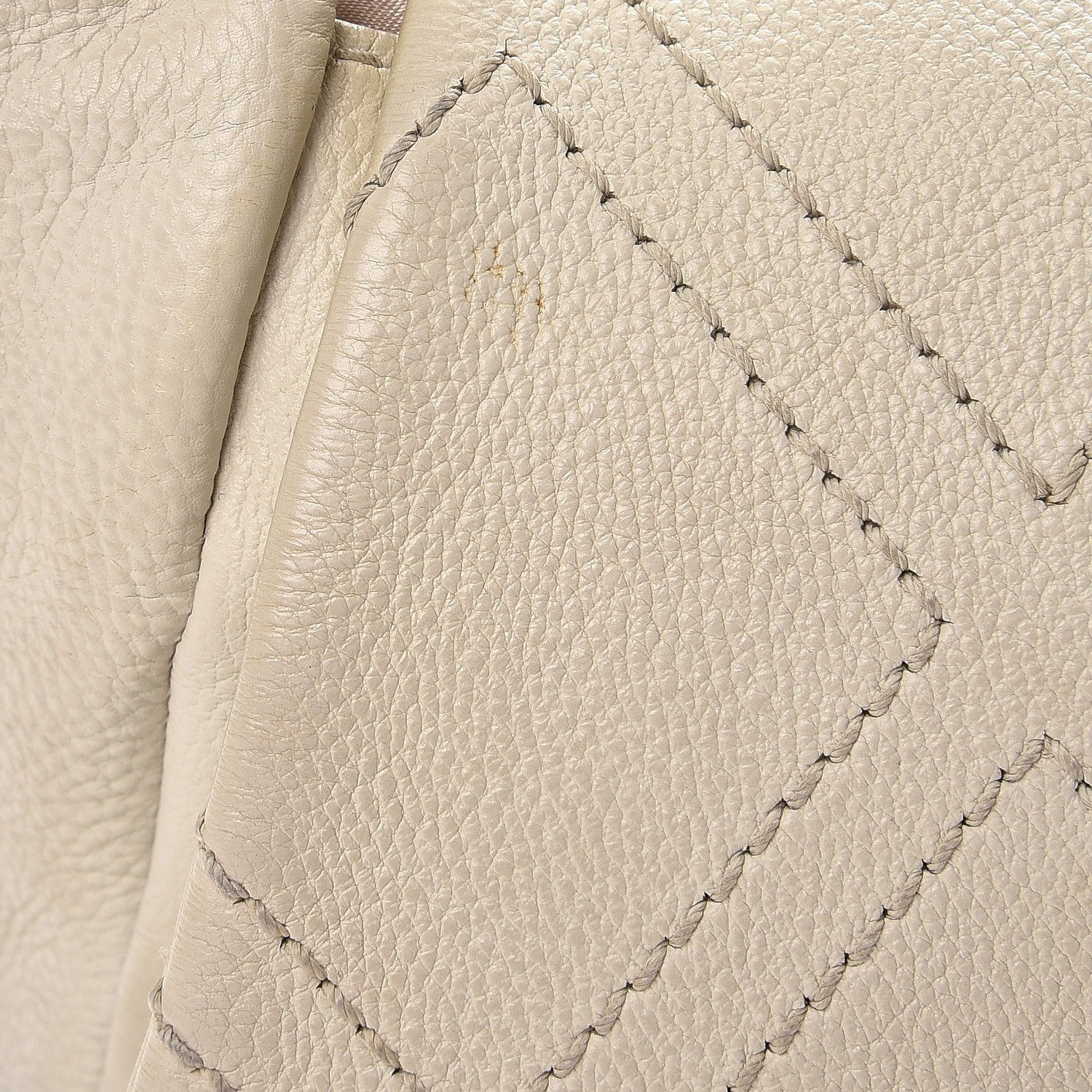 Chanel Calfskin Diamond Stitch Accordion Flap White 14 of 15
