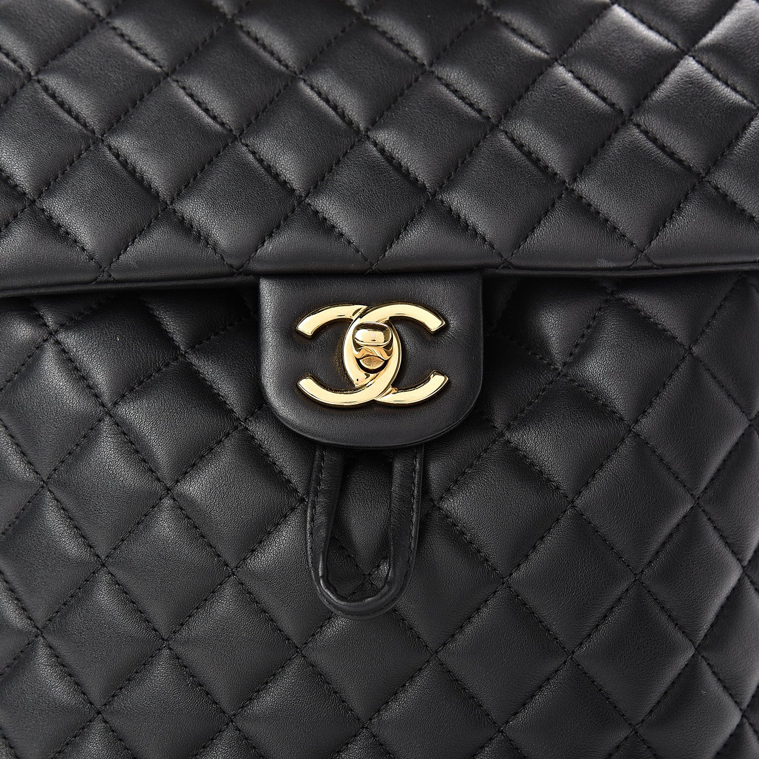 Chanel Calfskin Quilted Large Urban Spirit Backpack Black 7 of 10
