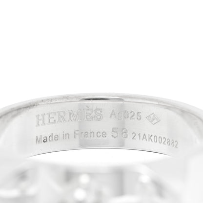 Hermes Sterling Silver PM Collier De Chien Ring 58 8.5 4 of 5