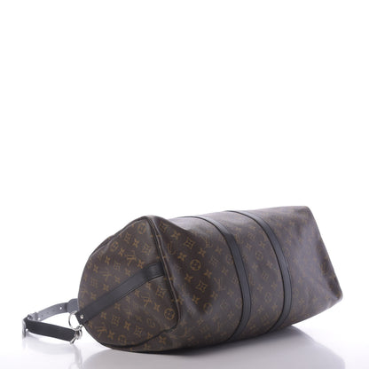 Louis Vuitton Monogram Macassar Keepall Bandouliere 45 3 of 10