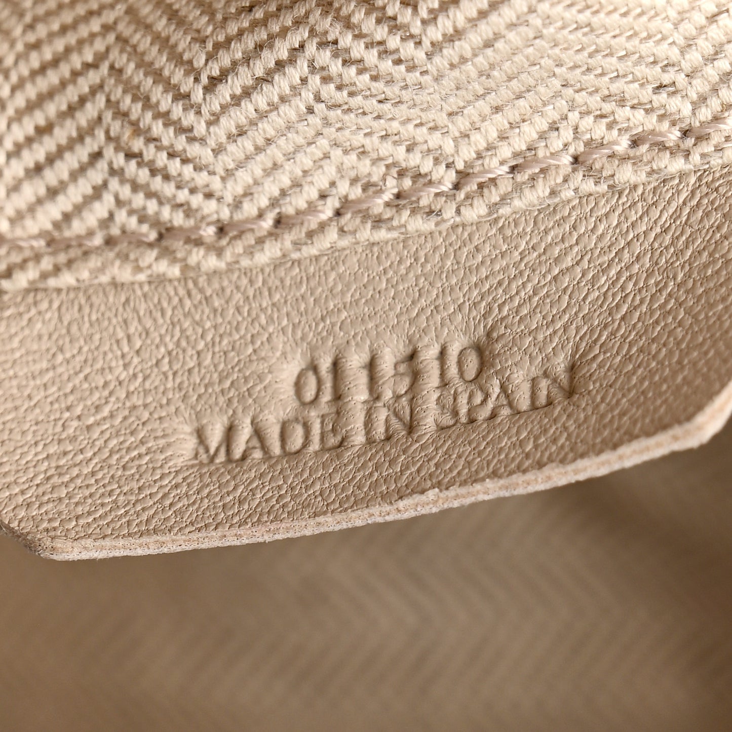 Grained Calfskin Small Puzzle Bag Tan