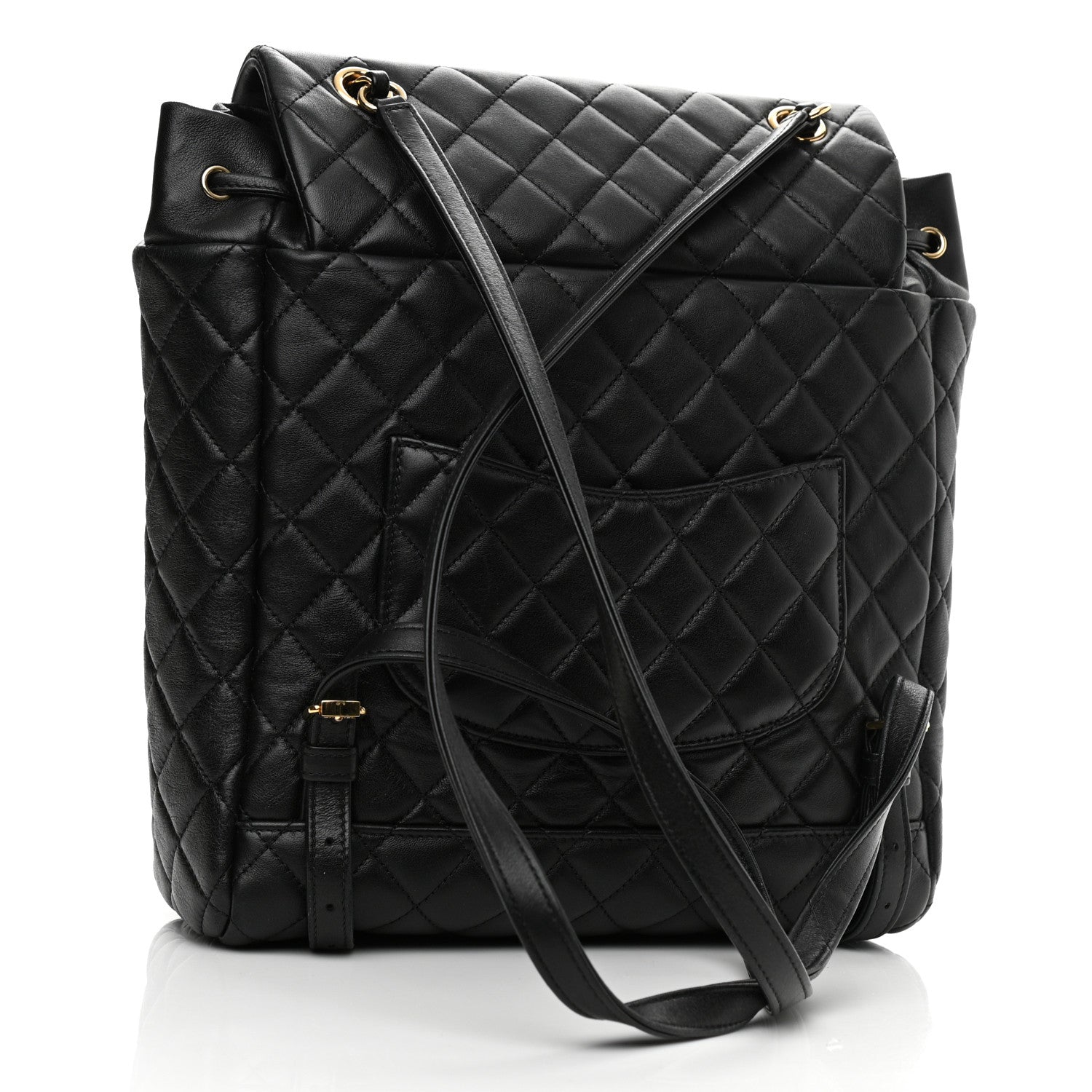 Chanel Calfskin Quilted Large Urban Spirit Backpack Black 3 of 12