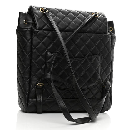 Chanel Calfskin Quilted Large Urban Spirit Backpack Black 3 of 12